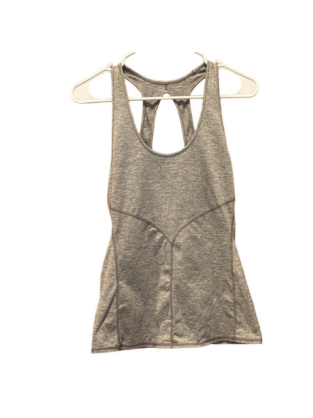 Free People Movement Athletic Full Length Tank Top Heathered Grey Size Medium